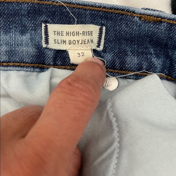 Madewell The High-Rise Slim Boyjean – Size 32 - Picture 6 of 7
